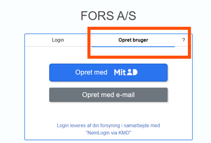 Fors A/S - MitID login